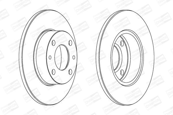 Stabdžių diskas CHAMPION 561120CH