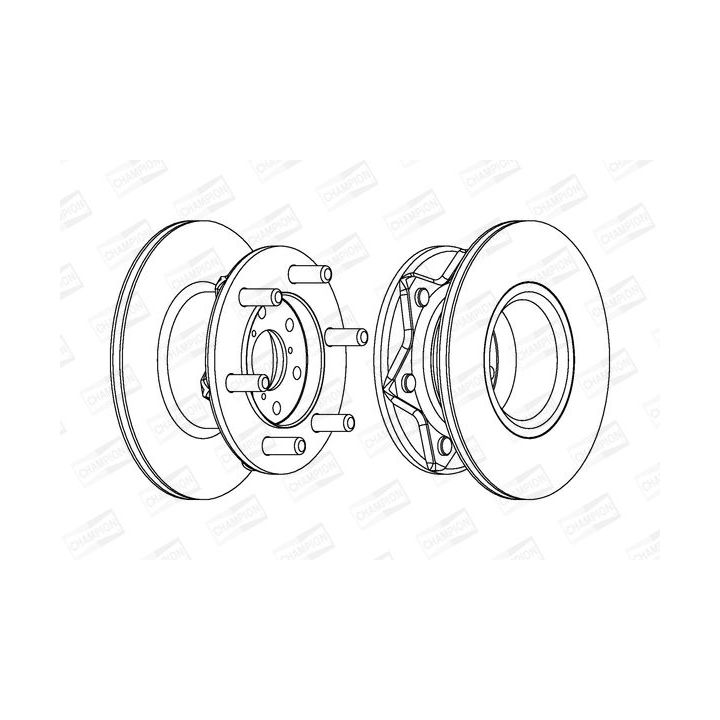 Stabdžių diskas CHAMPION 561127CH-1