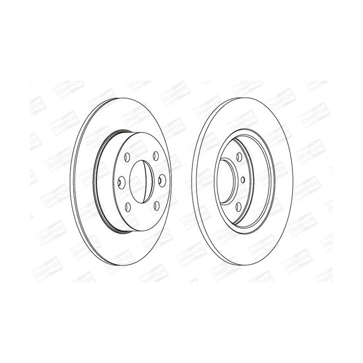 Stabdžių diskas CHAMPION 561257CH