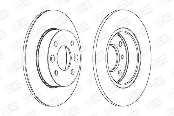 Stabdžių diskas CHAMPION 561257CH