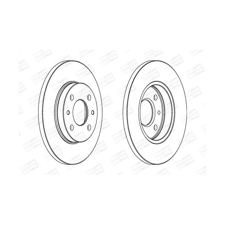 Stabdžių diskas CHAMPION 561326CH