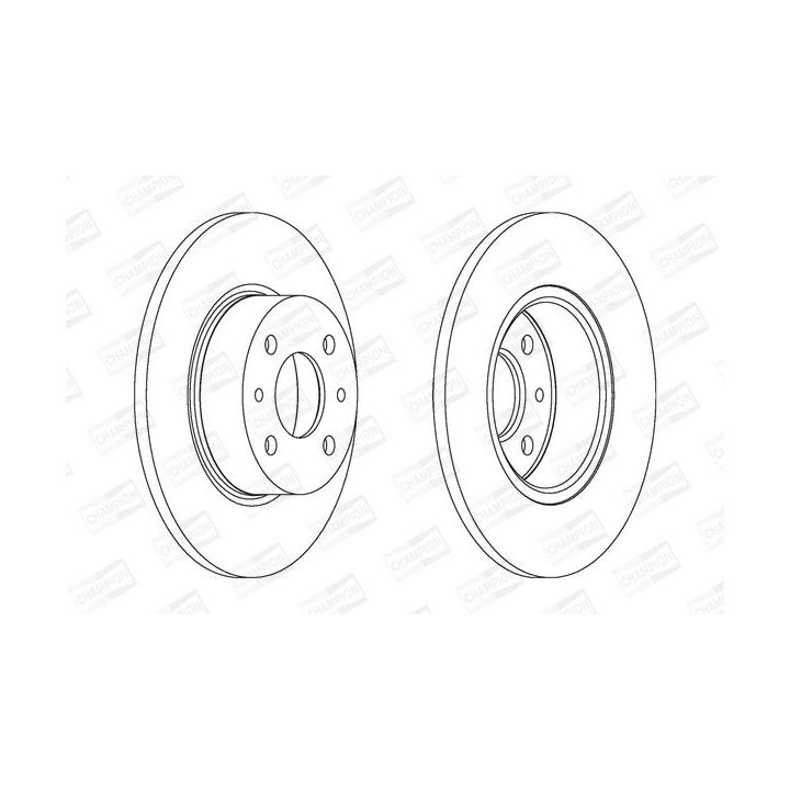 Stabdžių diskas CHAMPION 561329CH