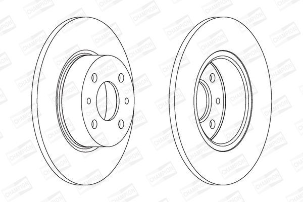 Stabdžių diskas CHAMPION 561329CH