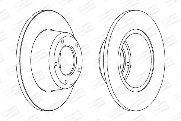 Stabdžių diskas CHAMPION 561352CH