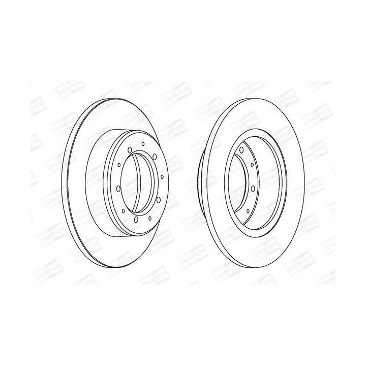 Stabdžių diskas CHAMPION 561353CH