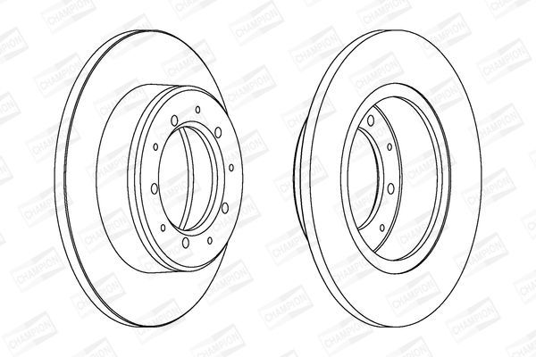 Stabdžių diskas CHAMPION 561353CH
