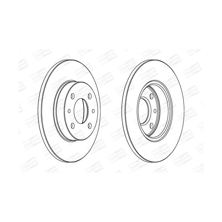 Stabdžių diskas CHAMPION 561380CH