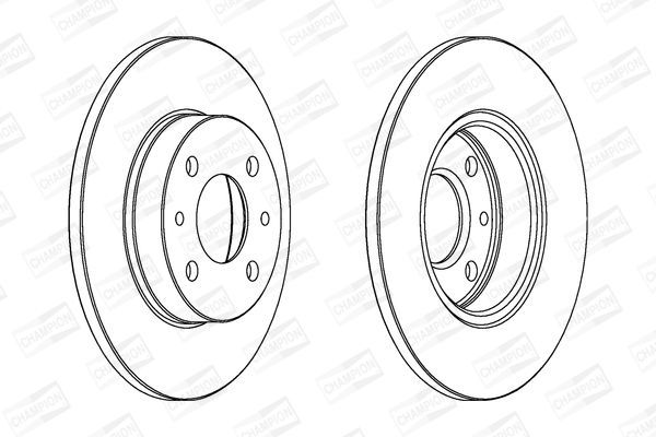 Stabdžių diskas CHAMPION 561380CH