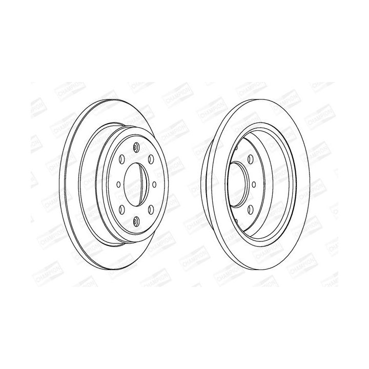 Stabdžių diskas CHAMPION 561383CH