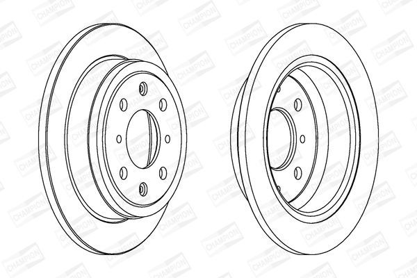 Stabdžių diskas CHAMPION 561383CH