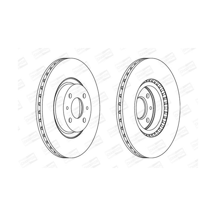 Stabdžių diskas CHAMPION 561387CH