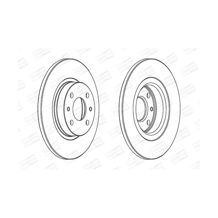 Stabdžių diskas CHAMPION 561469CH
