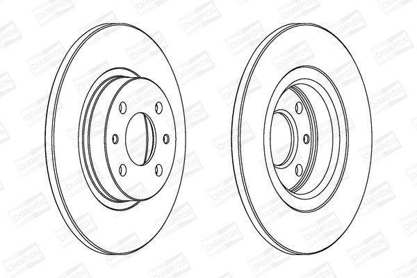 Stabdžių diskas CHAMPION 561469CH