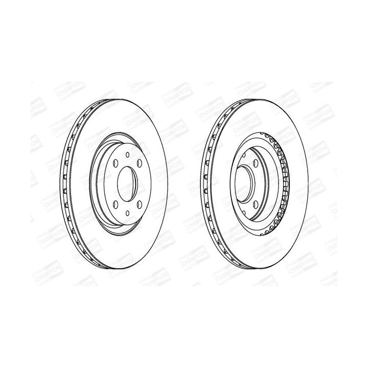 Stabdžių diskas CHAMPION 561508CH