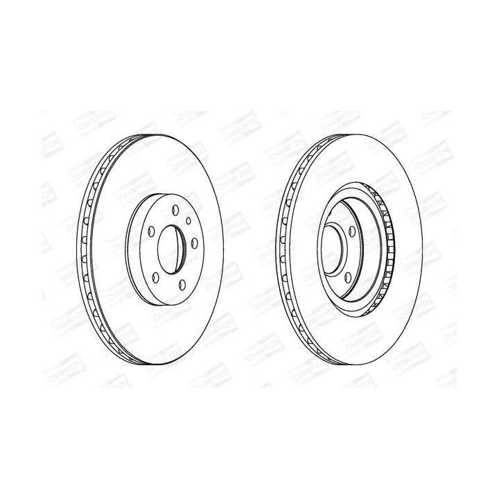 Stabdžių diskas CHAMPION 561520CH