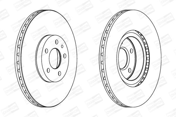 Stabdžių diskas CHAMPION 561520CH