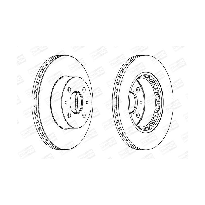 Stabdžių diskas CHAMPION 561592CH