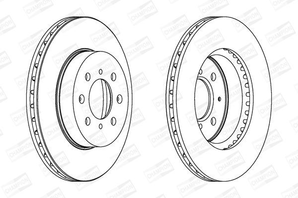 Stabdžių diskas CHAMPION 561630CH