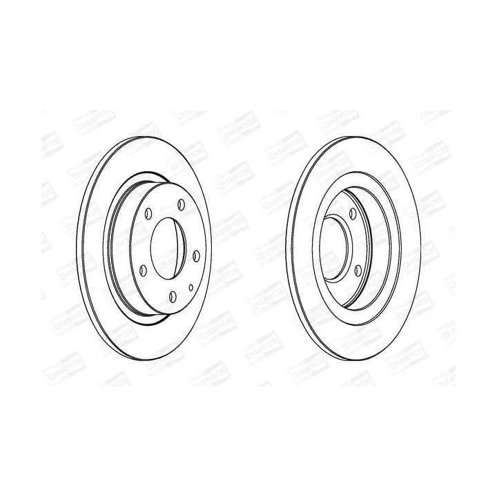 Stabdžių diskas CHAMPION 561717CH