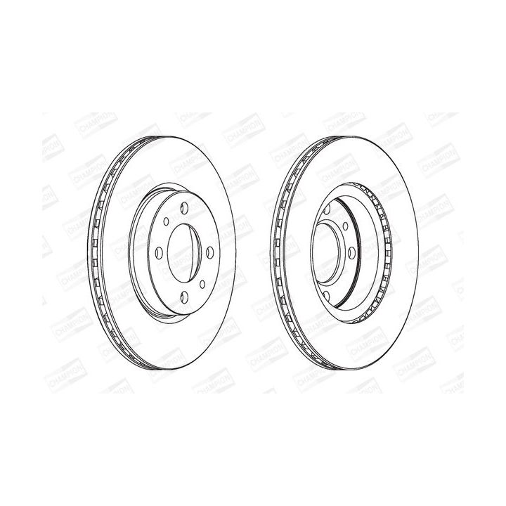 Stabdžių diskas CHAMPION 561861CH