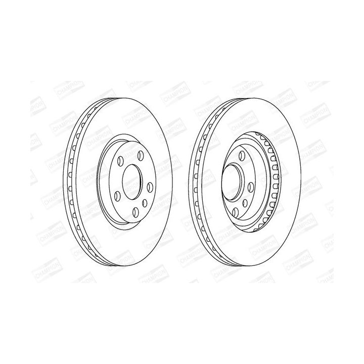 Stabdžių diskas CHAMPION 561967CH
