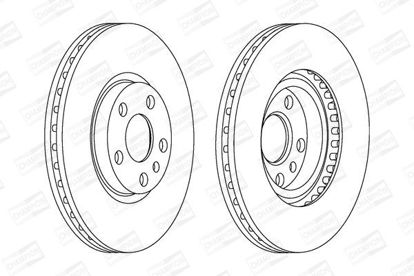 Stabdžių diskas CHAMPION 561967CH