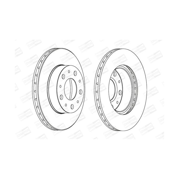 Stabdžių diskas CHAMPION 561969CH
