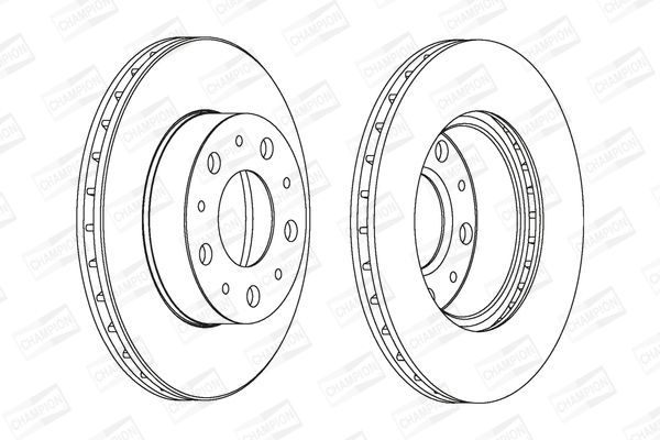 Stabdžių diskas CHAMPION 561969CH