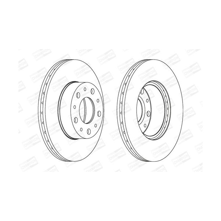 Stabdžių diskas CHAMPION 561984CH