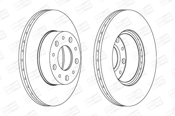 Stabdžių diskas CHAMPION 561984CH