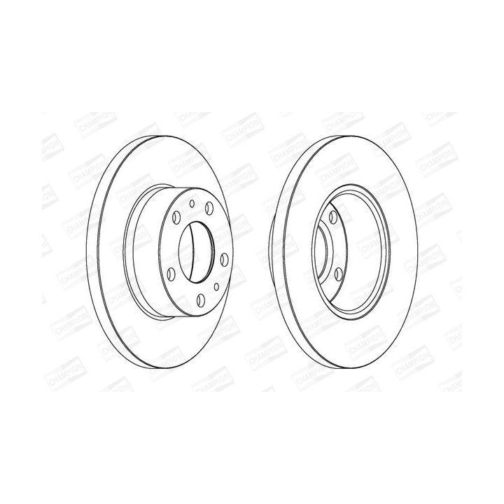 Stabdžių diskas CHAMPION 561992CH