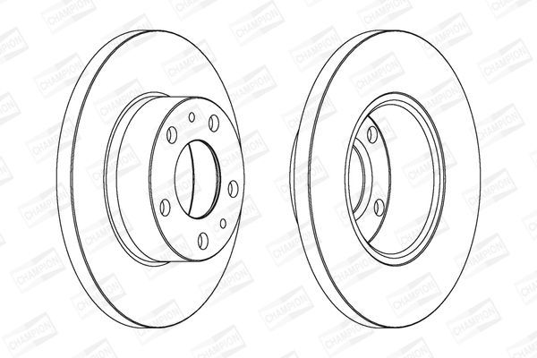 Stabdžių diskas CHAMPION 561992CH