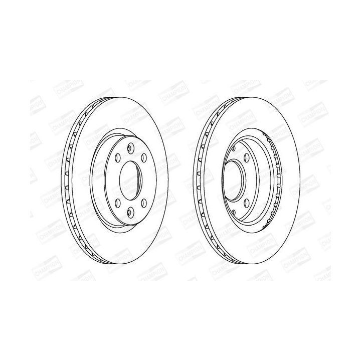 Stabdžių diskas CHAMPION 561997CH