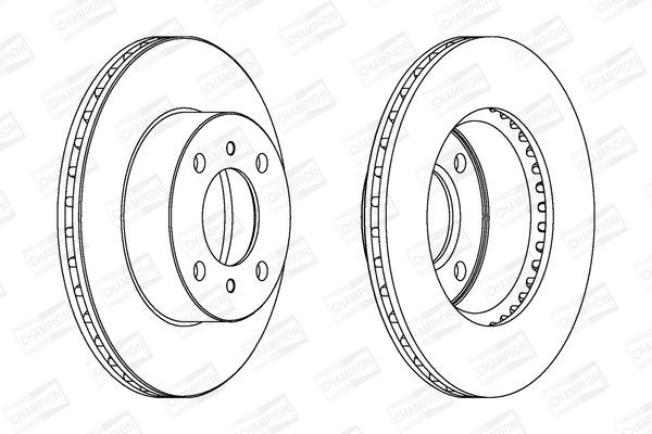 Stabdžių diskas CHAMPION 562011CH