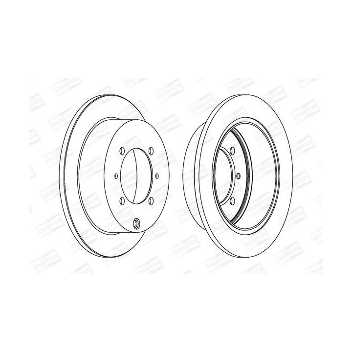 Stabdžių diskas CHAMPION 562018CH
