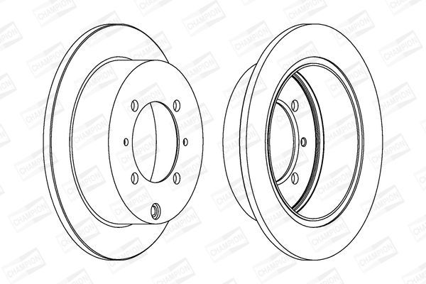 Stabdžių diskas CHAMPION 562018CH