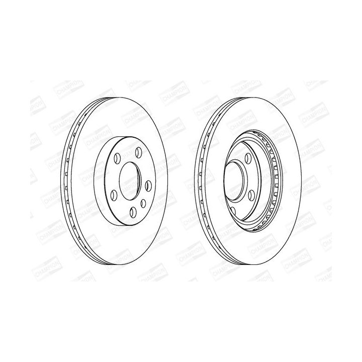 Stabdžių diskas CHAMPION 562033CH