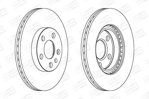 Stabdžių diskas CHAMPION 562033CH