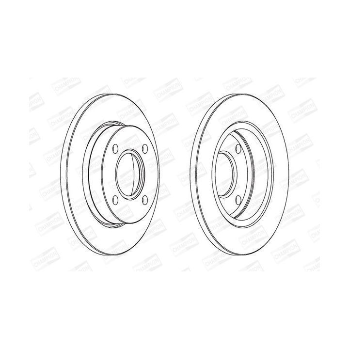 Stabdžių diskas CHAMPION 562038CH