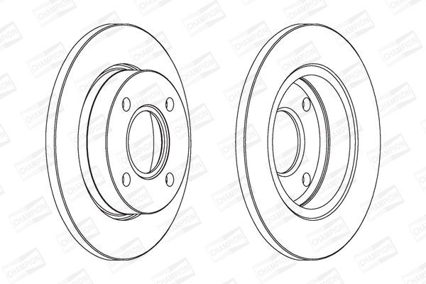 Stabdžių diskas CHAMPION 562038CH