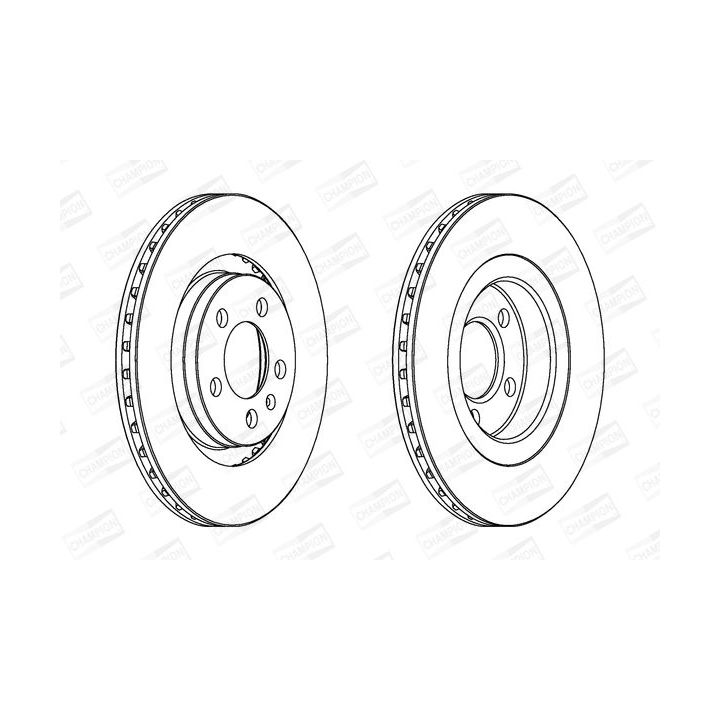 Stabdžių diskas CHAMPION 562039CH