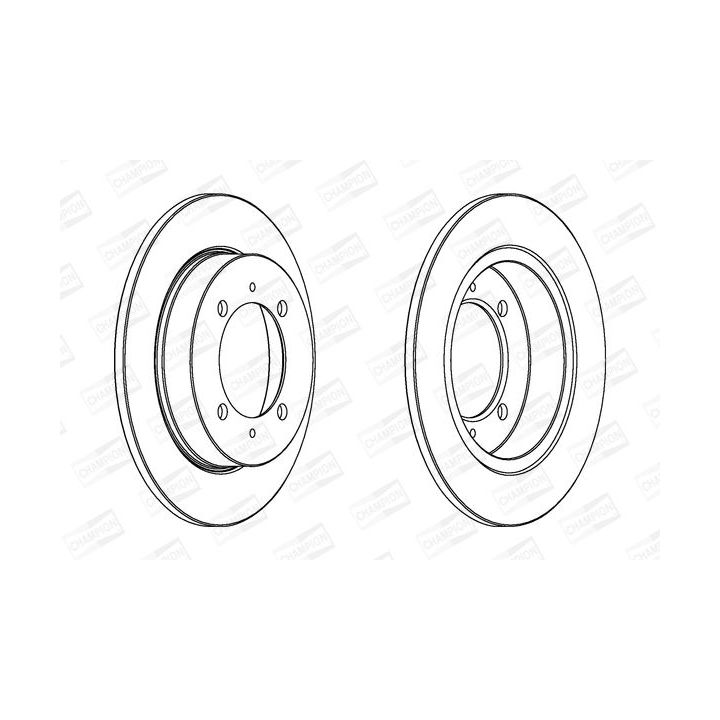 Stabdžių diskas CHAMPION 562059CH