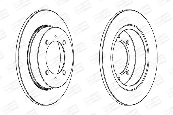 Stabdžių diskas CHAMPION 562059CH