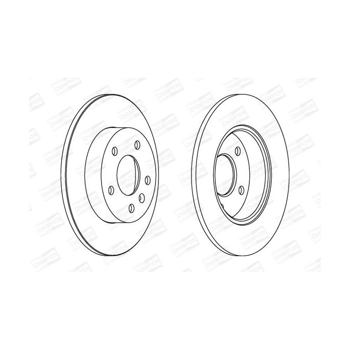 Stabdžių diskas CHAMPION 562072CH