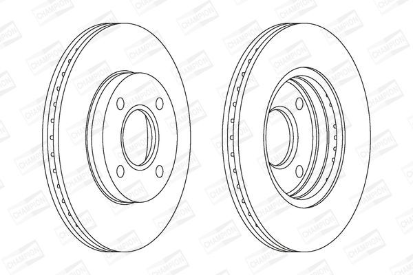 Stabdžių diskas CHAMPION 562078CH