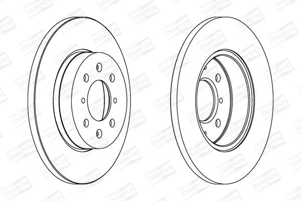 Stabdžių diskas CHAMPION 562082CH