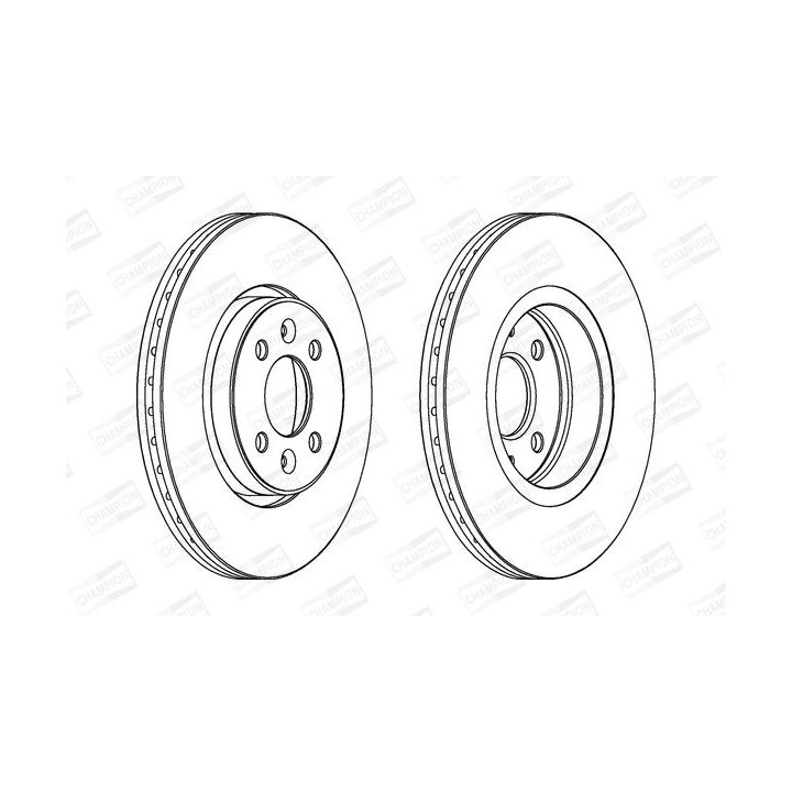 Stabdžių diskas CHAMPION 562103CH