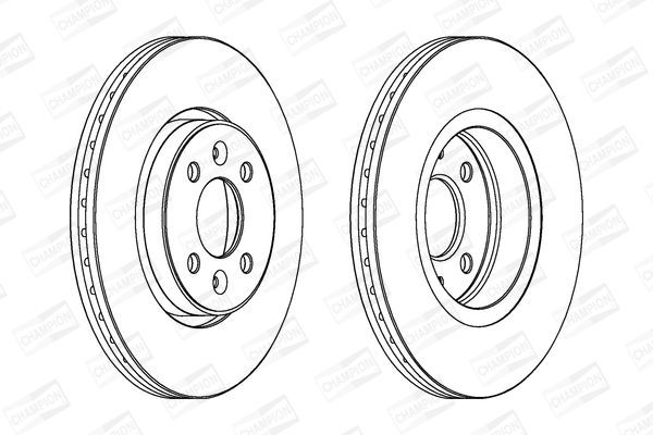 Stabdžių diskas CHAMPION 562103CH