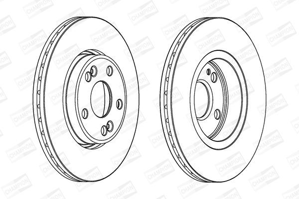 Stabdžių diskas CHAMPION 562104CH
