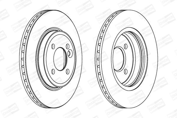 Stabdžių diskas CHAMPION 562139CH